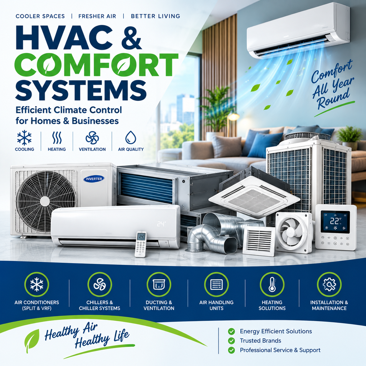 Air conditioning solutions